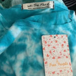 We The Free Free People  Anytime Tie Dye Tank Top Blue Teal Waters Boho Top S Photo 3