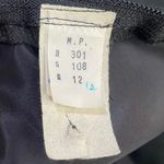 Vintage 80s Off Shoulder Puff Sleeve Bow Waist Tulip Hem Midi Maxi Dress Black 8 Photo 9