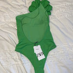 ZARA  NWT Large Flower Swimsuit Photo 4