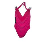 Catherine Malandrino Catherine Malandrino Size XL Halter One piece Swimsuit NWT NEW Hot Pink Bow Photo 2