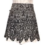 L'ATISTE ✨L’ATISTE by Amy Designer Boho Flared Black White Sz Small Skirt✨ Photo 2