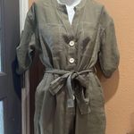 ZARA  green belted jumpsuit nwt Photo 3