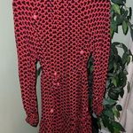 OTTOD’AME Red Long Sleeve Dress with Club Symbols and Pink Hearts NWT size 6 Photo 0