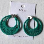 J.Crew  Women’s Fashion Statement Thread Wrapped Hoop Earrings NWT Photo 2