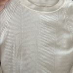 Garage White Ribbed Knit Sweater  Photo 1