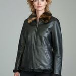 wilson's leather Black Reversible Jacket – Faux Fur & Leather – Women’s Size M Photo 0
