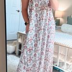 Andthewhy  Floral Halter Maxi Dress Photo 0