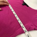 EXPRESS Y2K Fitted Boatneck Cap Sleeve Dress Tee | Dark Pink | Medium Photo 7