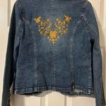 Faded Glory  Embroidered Floral Jean Jacket Photo 1