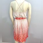 Collective Concepts  orange and white spaghetti strap belted dress size small Photo 1