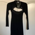 Beginning Boutique  Black Mesh Playsuit Photo 1