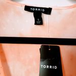 Torrid NWT Plus 0 0X 12 Peach Tie Dye Duster Cover Up Kimono Top NEW Photo 2