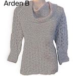 Arden B Gray 1/2 Sleeve Cowl Neck Sweater Size M Photo 0