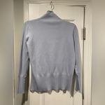 French Connection  Light Blue Mock Turtleneck Knit Long Sleeve Sweater Size M Photo 6