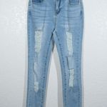 William Rast Blue Distressed Sculpting Ultra High Rise Jeans 27 Photo 0