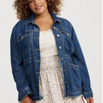 Torrid  Vintage Rigid Denim Anorak Drawstring Jacket 1X Photo 0