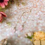 Pink Clam Shell With Pearl Dangle Drop Statement Earrings Photo 0