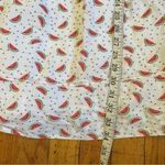 Anthropologie HD In Paris One Shoulder White Watermelon Print Dress Size 6 Photo 6