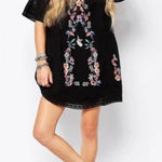 Free People  Perfectly Victorian Embroidered Boho Festival Mini Shift‎ Dress XS Photo 0
