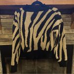 SheIn Brown and black zebra print sweater Photo 1