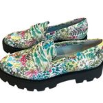 Franco Sarto L-Balin Floral Chunky Lug Sole Loafers, Sz 7.5 Photo 4