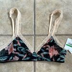 Calvin Klein  Floral Triangle Bra Size Large NWT Photo 0