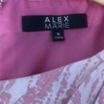Alex Marie  pink mauve marbeled shiny dress‎ Photo 6