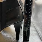 Adrienne Vittadini  Perrine Black Leather 4” Heels Side Zipper Ankle Boots 7.5 F6 Photo 4