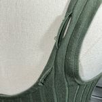 Windsor  Stretchy Ribbed Bodycon Sleeveless Dress Distressed Neckline Olive-Large Photo 4