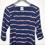 Nu New York  Red, White & Blue Striped Dress Size L Photo 4
