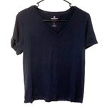 Bombas  Dark Blue V Neck Cotton Short Sleeve T-shirt Women’s Size Large Photo 0