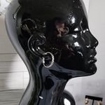 Silver Stainless Steel 1" Hoop Earrings New Photo 2