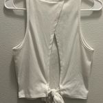 Jun & Ivy  Open Back Tank Top- White Photo 1