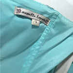 Nanette Lepore Strapless Silk Dress – Blue Peacock Feather Print - Size 6 Photo 3