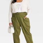 Ava & Viv Women's High-Waisted Paperbag Taper Trousers - Photo 0