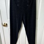 Balmain Womens Black Jacquard Monogram Velvet Skinny Leg Zipper Trousers 12 / 44 Photo 2