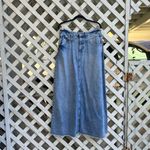 Free People Come As You Are Denim Maxi Skirt Photo 4