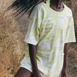 Free People Movement FP Movement by Free People Hot Shot Printed Tee Romper in Sunday Market Zest Sz S NWT Photo 3