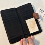 Time and Tru Womens One Size Slim Floral Wallet Snap Closure NWT Purple Photo 3