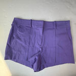J.Crew NWT Women's Pintuck suit short in bi-stretch cotton blend purple size 12 Photo 2