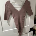 Wishlist Pink Ribbed Fitted Bodysuit Photo 1