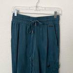 Sweaty Betty [] Teal Stargazer Blue Cargo Jogger Pants Cupro Comfortable Size XS Photo 4