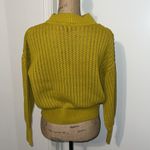 Andrew Marc MARC NEW YORK Vibrant Yellow Knitted Sweater Photo 4