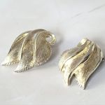Vintage Pakula Silver Toned Winged Feather Statement Costume Clip Photo 0