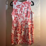 Floral Coral and White Dress Harper 241 tropical floral sheath classic summer Size 10 Photo 5