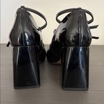 Schutz Dorothy High Pump Mary Jane Block Heel Double Strap Black Patent Size 9.5 Photo 5