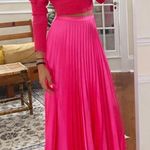 ZARA  Cropped Corset Balloon Sleeve Going Out Top Size Small in Pink Photo 3