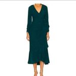 ASTR  the Label NWT Zeneida green wrap metallic dress, s, 🎄festive, holiday Photo 1