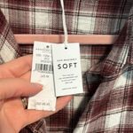 American Eagle NWT Oversized Flannel Babydoll Shirt Photo 7