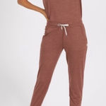 Vuori  All Day Jumpsuit in Terracotta Heather Photo 0